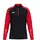 Ziptop Hoodie Schwarz/Rot L