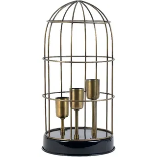 Tischleuchte 3Fl Messing Antik Schwarz Carandira 1812820