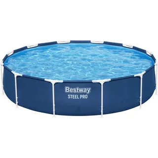 BESTWAY Steel Pro Frame Pool Ø 366 x 76 cm inkl. Reparaturset