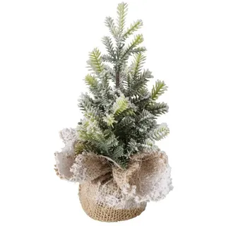 Boltze Weihnachtsbaum verschneit Braun 22 cm
