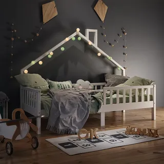 Vitalispa Hausbett Noemi, 90x200 cm, Weiß - Weiß