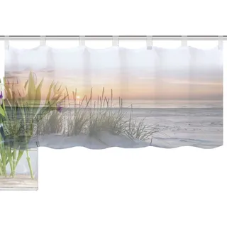 HOME WOHNIDEEN "EVENING" Schlaufen 1, Stk. tlg. HxB: 45x120, Dekostoff Digitaldruck,