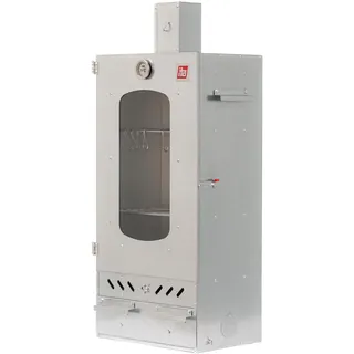 ITA Räucherofen 7012 - Premium Räucherschrank mit 3 Etagen - Legierter Stahl, mit Sichtfenster & Kaminabzug - Qualität Made In EU Direkt vom Hersteller - Smoker zum Kalträuchern & Heißräuchern