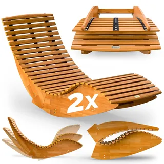 vidaXL Sonnenliege Gartenliegen-Set 149 x 60 x 86 cm Braun