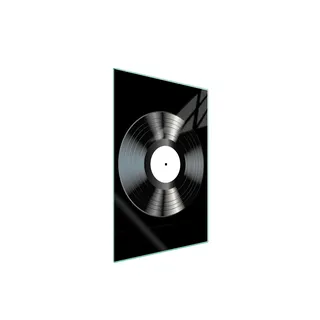 Antibakterielles Herdschutzgitter Schneidebrett aus Glas 35x52 cm im Vinyl-Design