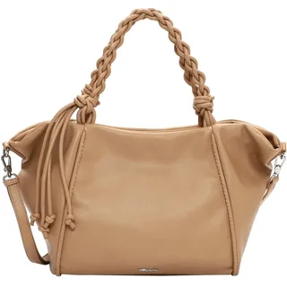Shopper TAMARIS "Shopper TAS Keona", Damen, Gr. B/H/T: 50cm x 28cm x 17cm 0, beige (sand 420), Polyurethan, Taschen Shopper