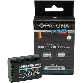 PATONA 1360 Platinum Akku mit USB-C Input Sony NP-FZ100