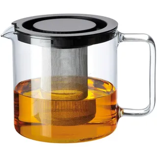 Novel Teekanne , Klar , Metall, Kunststoff, Glas , 1,3 l , Lfgb, Made in Europe , Siebeinsatz , Geschirr, Kannen & Karaffen, Teekannen