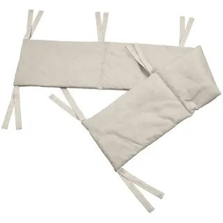 Patinio Nestchen , Sandfarben , Textil , Uni , Füllung: Polyester,Polyester , 25x170 cm , Textiles Vertrauen - Oeko-Tex® , schadstoffgeprüft , Schlafen, Babybettausstattung, Babynestchen & Nestchenschlangen, Bettnestchen