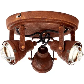 Brilliant Bente 3 GU10 rund braun