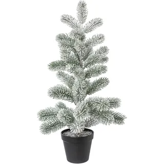Künstlicher Weihnachtsbaum CREATIV DECO "Weihnachtsdeko, künstlicher Christbaum, Tannenbaum", grün, H:56cm, Kunststoff, Weihnachtsbäume, Künstlicher Weihnachtsbaum, Im Topf; Beschneite Optik
