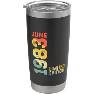 1983 Limited Edition Juni 1983 Retro 1983 Vintage Jahr 1983 Doppelwandiger Edelstahl-Thermobecher