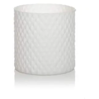 Vacchetti Giuseppe L.Basic Seide Weiß Vase Zylinder D15 H15