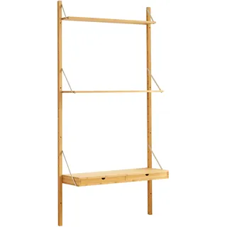 [en.casa] Wandregal Tingvoll 85 x 31,5 x 176 cm Beige