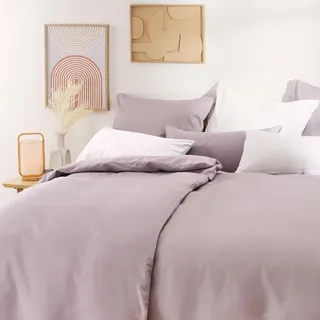 Blumtal Mako Satin Bettwäsche 135 x 200 & 80x80 cm Kissenbezug Grau - Oeko Tex Zertifizierte Satin Bettwäsche aus 100% Baumwolle - edler Bettbezug Glanzoptik 135x200 Satin mit Reißverschluss