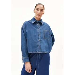 NALAANI JEANSBLUSE |  Bio-Baumwoll Mix - blau (S)