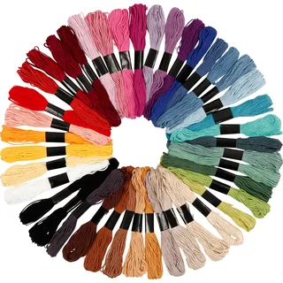 Stickgarn - Sortiment , Stärke: 1 mm, 42Bündl. - Bunt