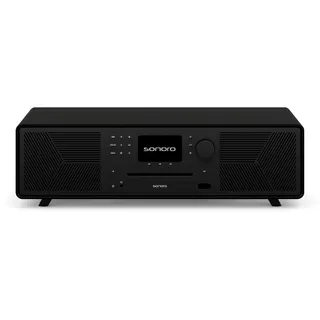 sonoro MEISTERSTÜCK (Gen.2) Kompaktanlage mit CD Player (Airplay, Google Cast, Spotify, FM, DAB+) Matt Schwarz