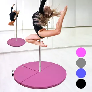 Pole Dance Matte 5 cm dick Ø 120 cm pink Tanzstangenmatte Matte Tanzstange Polematte