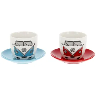VW Collection Espressotasse 0,1 l Blau-Rot 2 St.