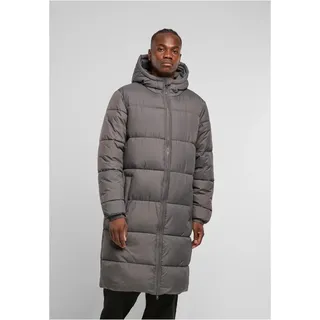 URBAN CLASSICS Long Puffer Mantel grau 5XL