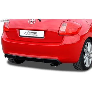 RDX Racedesign Heckschürzenansatz 'Diffuser' kompatibel mit Toyota Auris E150 2007-2010 (ABS Schwarz glänzend)