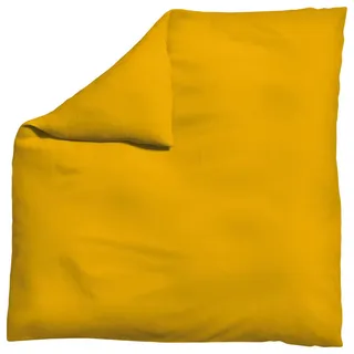 Schlafgut Bettdeckenbezug , Currygelb , Textil , Uni , 200x200 cm , Textiles Vertrauen - Oeko-Tex®, AZO-frei, Bsci, Oeko-Tex® Standard 100 , pflegeleicht, atmungsaktiv, bügelleicht, schadstoffgeprüft, weiche und anschmiegsame Oberfläche, dicht gewebtes Garn , Heimtextilien, Bettwäsche & Leintücher, Bettwäsche, Übergrößen-Bettwäsche