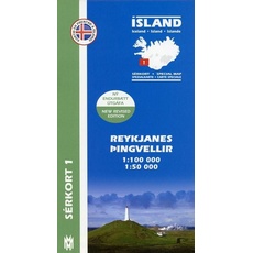 Bild Mal og menning Island Serkort 1 Reykjanes-Pingvellir - One Size