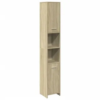 vidaXL Badezimmerschrank Sonoma-Eiche 30x30x183,5 cm Holzwerkstoff - Braun