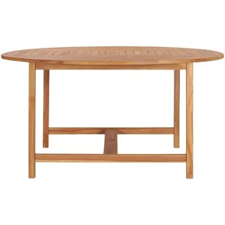 vidaXL Gartentisch 150x76 cm Massivholz Teak - Braun