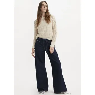 Levi's für Damen. A8701-0007 Jeans XL Straight navy (27/31), Lässig, Baumwolle, Denim, Marine