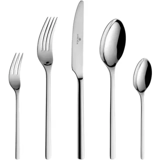 Gerlach 1760 Besteck Set für 6 Personen 24er Set Goldenes Besteckset Tafelbesteck Rostfrei Hochglanzpoliert Muza Gold