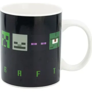 Stor Minecraft Tasse 0,325 l Schwarz 4 St.