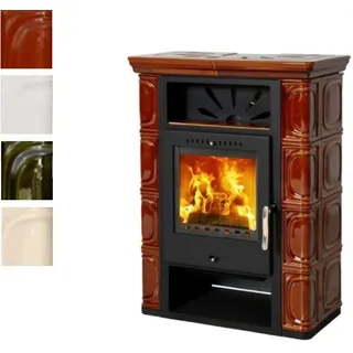 THORMA Kaminofen | Borgholm black/TOP | Keramikverkleidung | Farbwahl | 7 kW