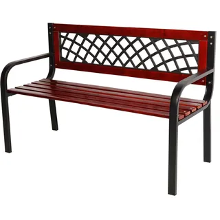 Mojawo Parkbank 120 x 55 x 74 cm Dunkelbraun