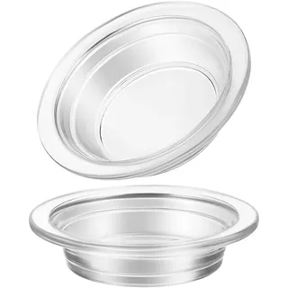 DOITOOL 2 Stück Ersatz-Ölwärmer-Schale, 4,5 cm Glaswachswärmerschale, Kerzenwärmer, Schale, Teller, Wachsschale für Ölwachs, Schmelzwärmer, Brenner