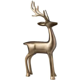 Villeroy & Boch - Christmas Chic Dekofigur Hirsch Gold 17x6x36cm, Weihnachtsdekoration, Modern, Deko Weihnachten Elegant, Aluminium