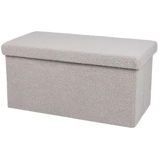 Urban living KUBE TEDDY BELEGTER BEREICH BLANC 76X37,5XH37,5CM