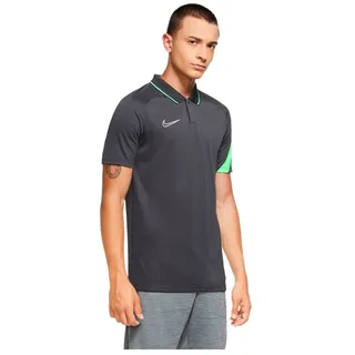 Nike Herren Poloshirt Academy Pro Polo, Anthracite/Green Strike/(White), S, BV6922-060