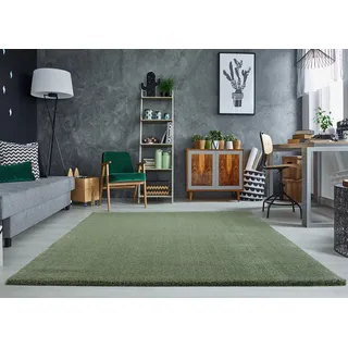 OCI DIE TEPPICHMARKE Soft Dream Hochflorteppich 200 x 200 cm Grün