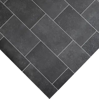 Primaflor PVC TRONTO - Fliese Palermo - 2,00m x 4,00m - Meterware - Vinyl-Boden in Steinoptik für Küche, Wohn- und Badezimmer, Hochwertige Auslegware, Anti-Rutsch Oberfläche