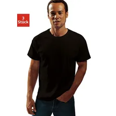 H.I.S T-Shirt, (Packung, 3 tlg.), aus Baumwolle perfekt als Unterziehshirt, schwarz