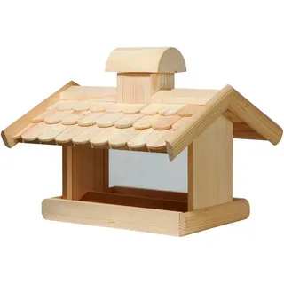Dobar dobar® Vogelhaus mit Futtersilo 38 cm x 38 cm x 30 cm
