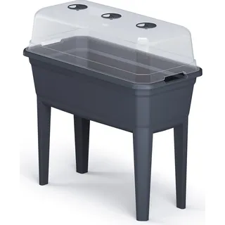 Gewächshaus RESPANA auf Beinen - ca. 78x75x37 cm - Hochbeet mit Deckel