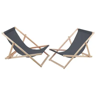 woodok Sonnenliege 60 x 60 x 120 cm Grau