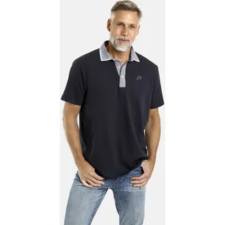 Poloshirt JAN VANDERSTORM "Poloshirt DANHY", Herren, Gr. 4XL, blau (dunkelblau), Obermaterial: 100% Baumwolle CO., comfort fit normal, ohne Ausschnitt, Shirts Poloshirt