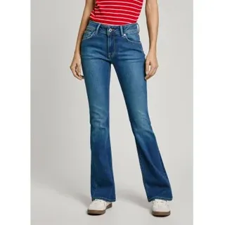 Pepe Jeans für Damen. PL204736IA0 Pimlico Jeans mit Schlaghose blau (30/32), Lässig, Baumwolle, Denim, Nachhaltig