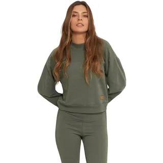 Oh!Zuza Damen Sweatshirt H05, grüne Melange, S/M-Size