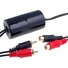 Audioproject A259 - NF Entstörfilter Autoradio Noise Filter Cinch Stecker vergoldet (20 Hz - 33 kHz) Audio Ground Loop Isolator Car Audio Auto Verstärker Subwoofer