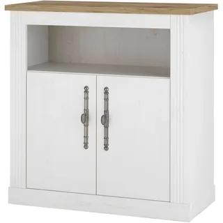 Home Affaire Kommode HOME AFFAIRE "WESTMINSTER BESTSELLER", weiß (pinie weiß, wotan eiche), B:92cm H:95cm T:45cm, Sideboards, Kommode, im romantischen Landhausstil